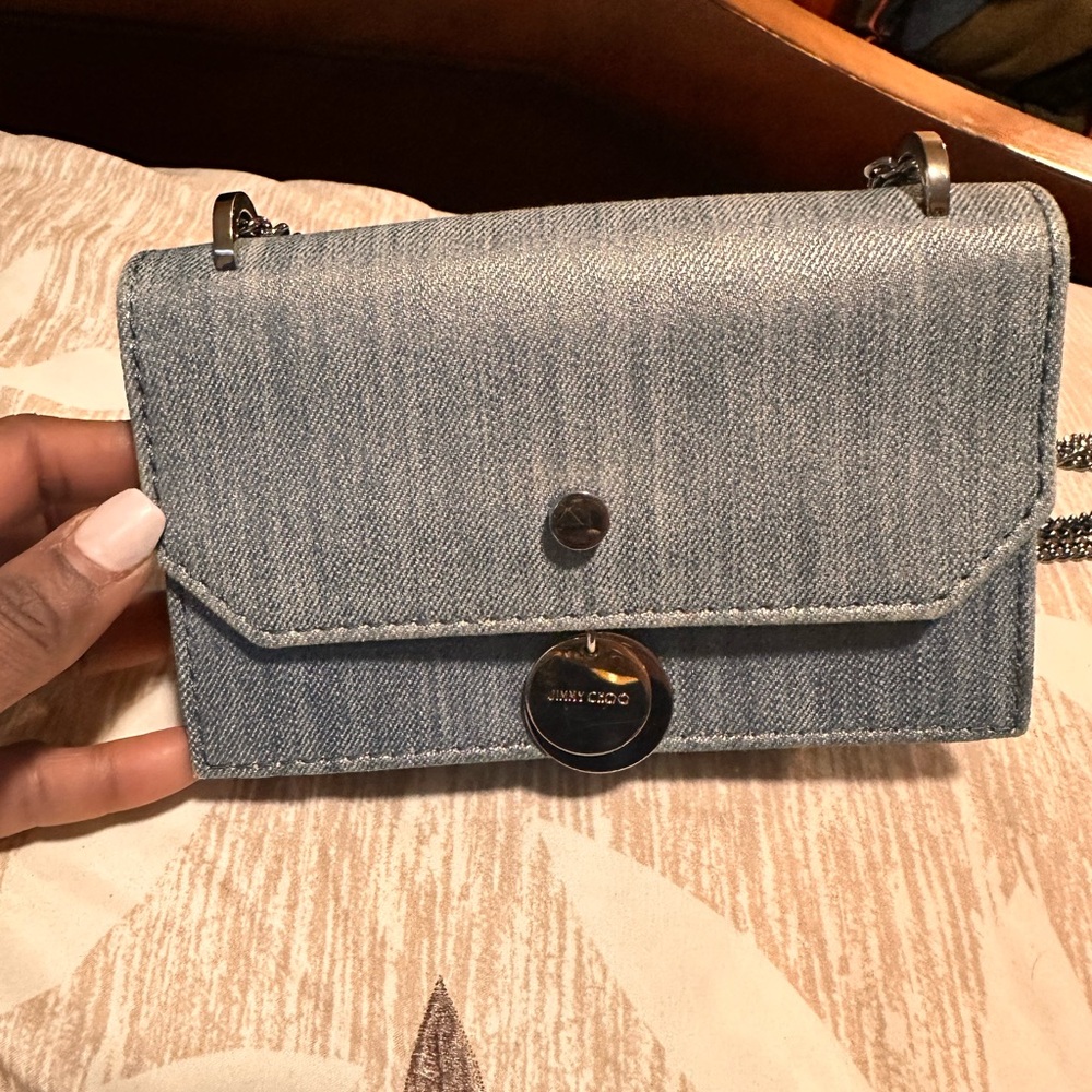 Jimmy Choo Chic Denim mini Crossbody Bag